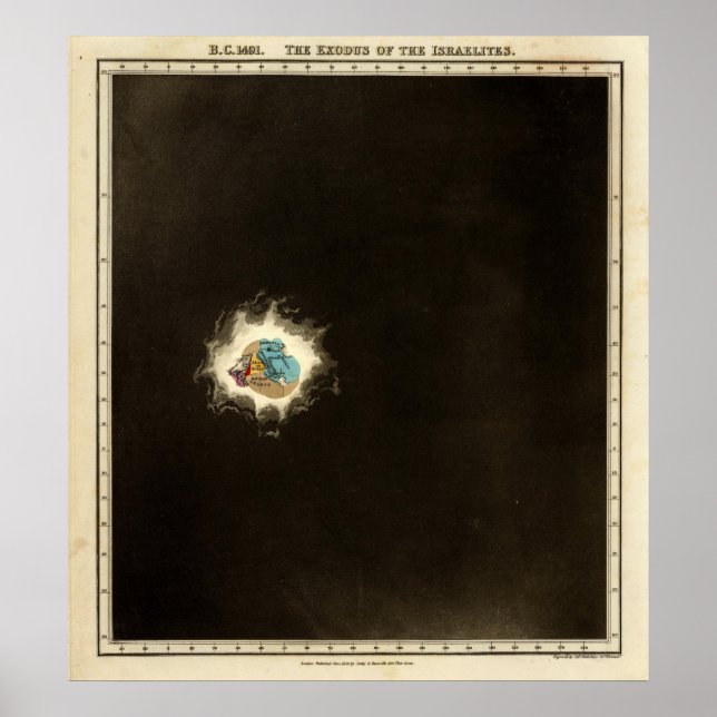 Póster O Êxodo dos Israelitas 1491 a.C. (Frente)