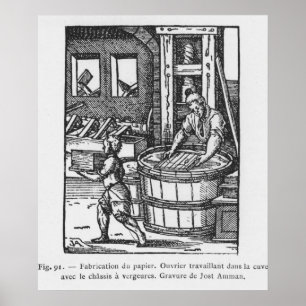 Póster O fabricante de papel