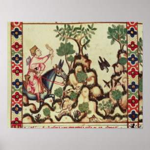 Póster O Falcão Hunt, do manuscrito