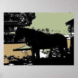 Póster O famoso Cavalo de Trolley do Stanley Park