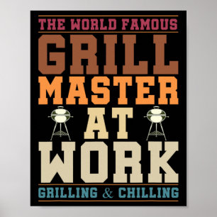 Poster O Famoso Mestre Churrasqueiro Mundial em Ação Dive