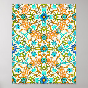 Poster O famoso padrão da Vine de William Morris