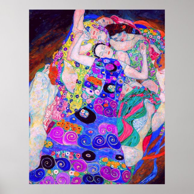 Poster O famoso quadro de Gustav Klimt, The Virgin (1913) (Frente)