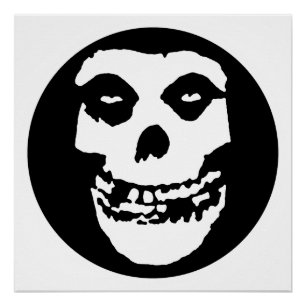 Póster O Fantasma Carmesim Punk de Terror de Filme B Vint