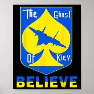 Poster O Fantasma De Kiev Acredita - Eu Estou Com a Ucrân
