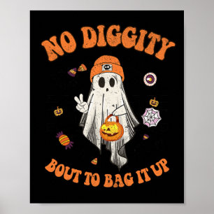 Poster O Fantasma Do Halloween Não Tem Diggência De Ir Ar