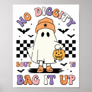 Poster O Fantasma Do Halloween Não Tem Diggência De Ir Pa