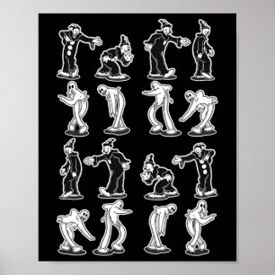 Poster O Fantasma Palhaço Spooky Dança de Dois Passos