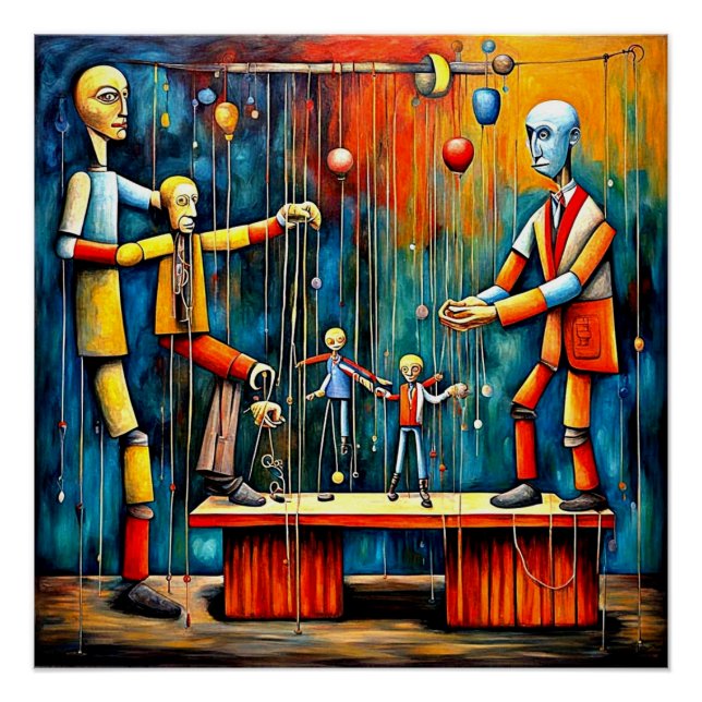 Póster O Fantoche Mestre 1 (Frente)