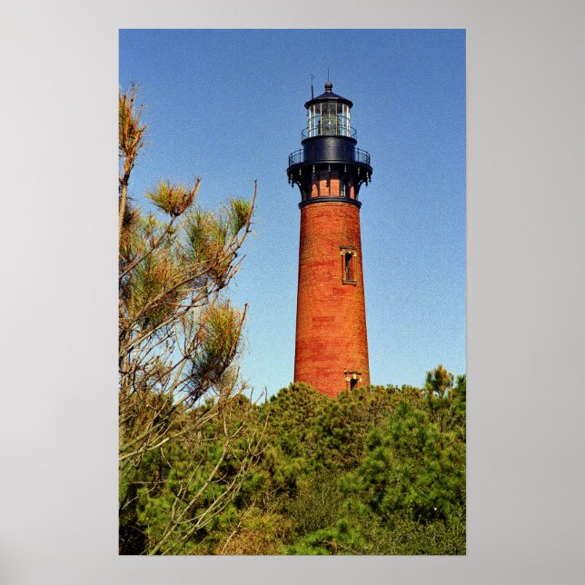 Poster O farol da Praia Currituck (Frente)