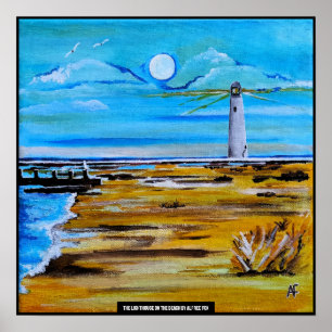 Poster O Farol na Praia Pintura de Alfred Fox
