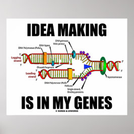 Póster O Fazer Idea Está em Meus Genes (Replicação De DNA