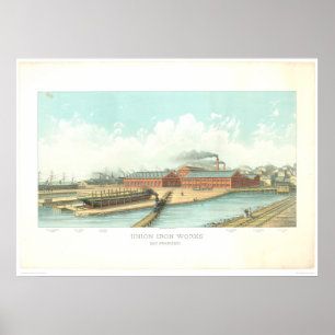 Póster O ferro da união trabalha em San Francisco (1801A
