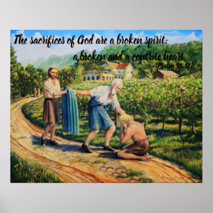 Poster O Filho Prodígio, perdão, vinhedo, Salm 51:17
