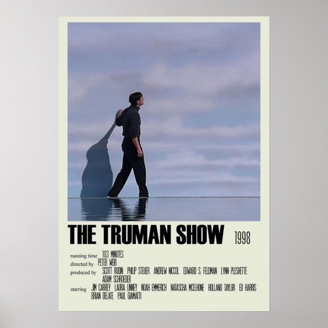 Poster O filme de arte do Alternativo Truman Show Grande  (Frente)