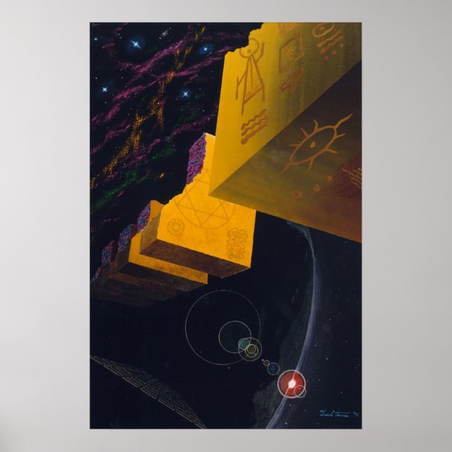 Poster O fim da jornada para encontrar Deus (Frente)