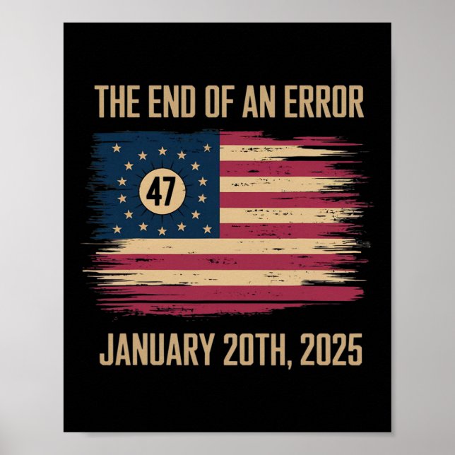 Poster O Fim De Um Erro 20 De Janeiro De 2025 Posse  (Frente)