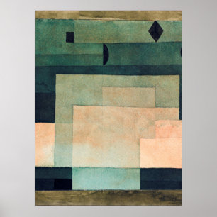 Poster O firmamento acima do templo (1922) de Paul klee