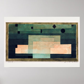 Poster O Firmamento Acima do Templo (1922) por Paul Klee