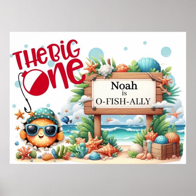 Poster O-Fish-Ally O Grande Aniversário De Pesca (Frente)