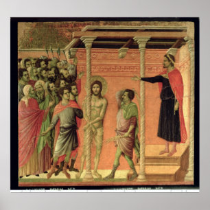 Poster O Flagellation, do altarpiece de Maesta