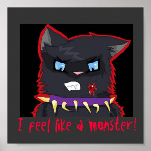 Poster O flagelo sente como um monstro!