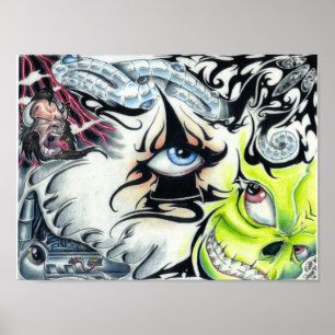 Póster o flash de tatuagem