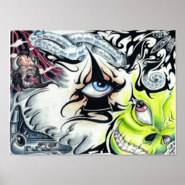 Póster o flash de tatuagem (Frente)