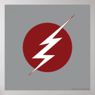 Poster O Flash   Logotipo do parafuso de relâmpago