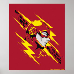 Poster O Flash Toda a minha vida que tenho estado a cor