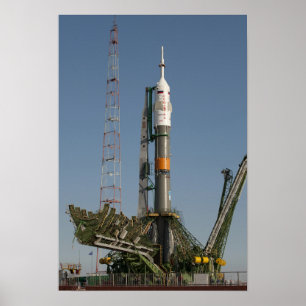 Poster O foguete de Soyuz imediatamente depois da chegada