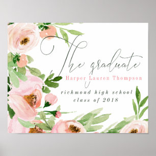 PÓSTER O FORMANDO CORA AGUARELA FLORAL
