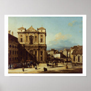 Póster O Freyung em Viena, vista do noroeste, C.