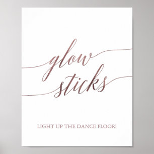 Poster O fulgor Dourado cor-de-rosa elegante da
