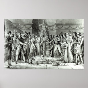 Póster O funeral de Jean Paul Marat