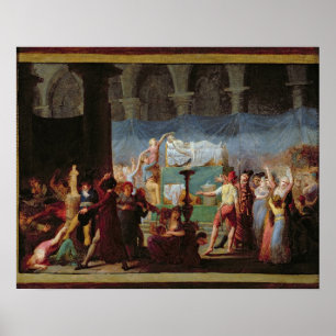 Poster O funeral de Marat na igreja antiga