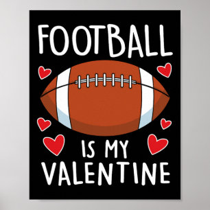 Poster O Futebol Engraçado É O Meu Dia de os namorados Bo