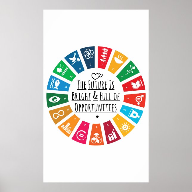Poster O Futuro É Brilhante E Cheio De Oportunidades (Frente)