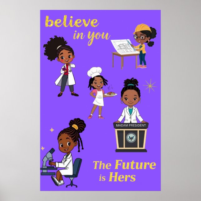 Poster O Futuro É Ela (Frente)