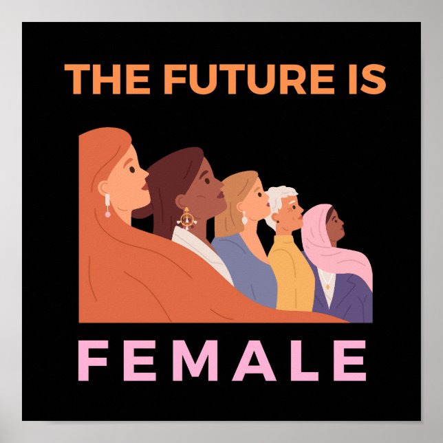 Poster O Futuro É Feminino (Frente)