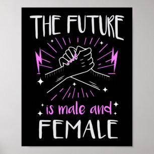 Poster O Futuro É O Empoderamento Feminista Masculino E F