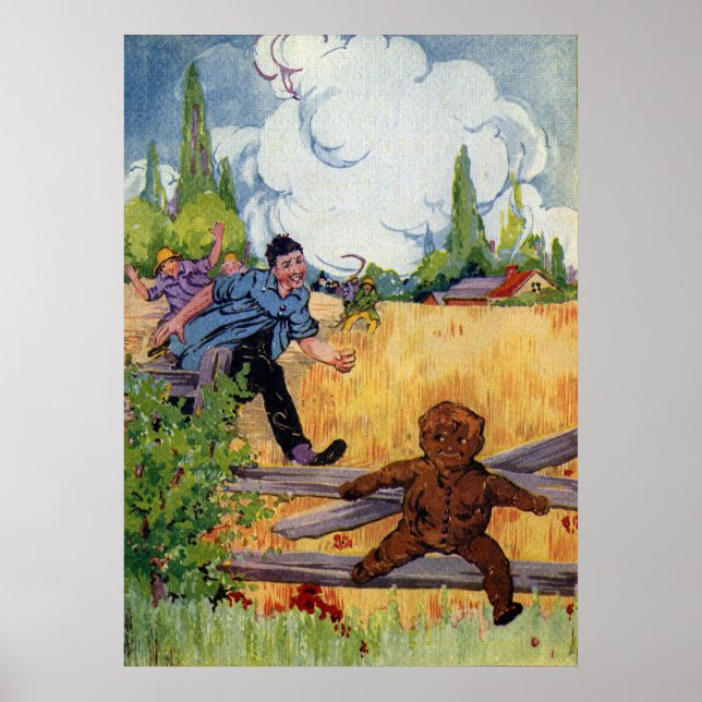 Póster O Garoto Gingerpão Escapa (Frente)