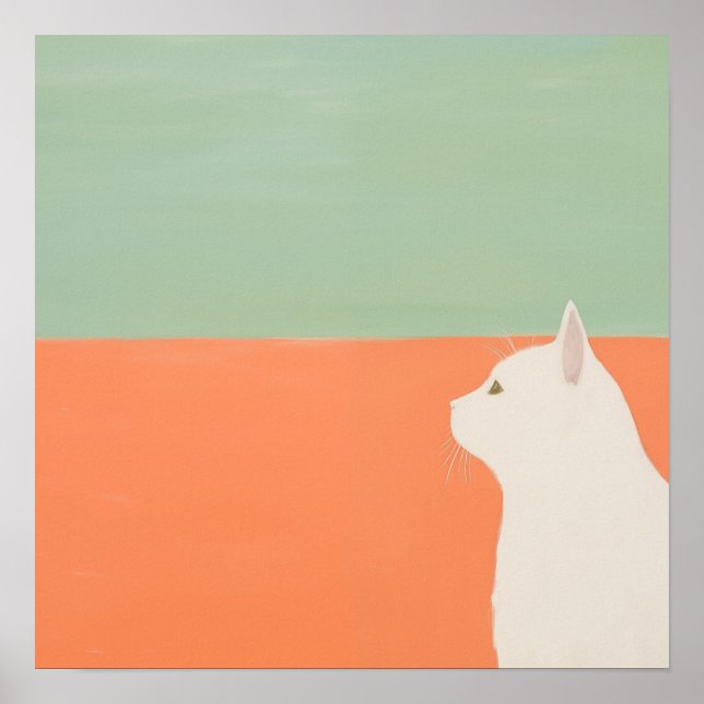 Poster O Gato Branco (Frente)