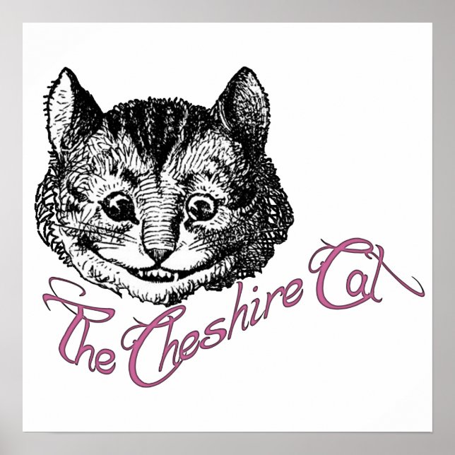 Póster O Gato de Cheshire (Frente)
