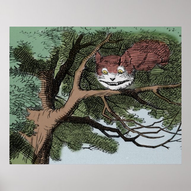 Poster O Gato de Cheshire (Frente)