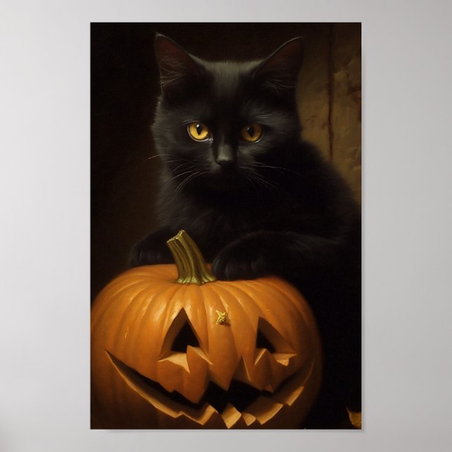 Poster O Gato de Halloween (Frente)