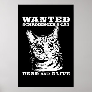 Poster O gato de Schrodinger quis inoperante ou vivo