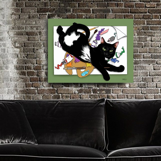 Póster O Gato do Artista (Criador carregado)
