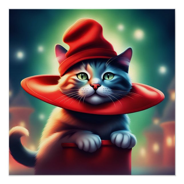 Póster o gato mago (Frente)