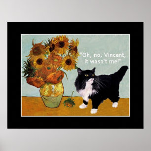 Póster O gato malvado de Vincent Van Gogh